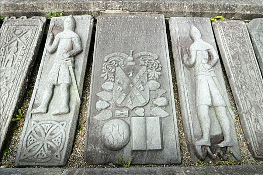 中世纪,墓碑,靠近,苏格兰,英国,欧洲