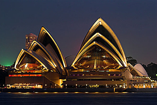 悉尼歌剧院,夜晚,悉尼,新南威尔士,澳大利亚