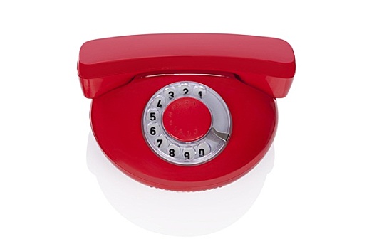 红色,复古,电话,隔绝