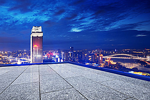 現代,地標建筑,市區,重慶,黎明