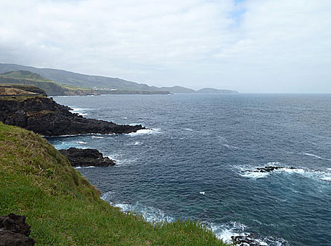 沿岸,风景,亚速尔群岛