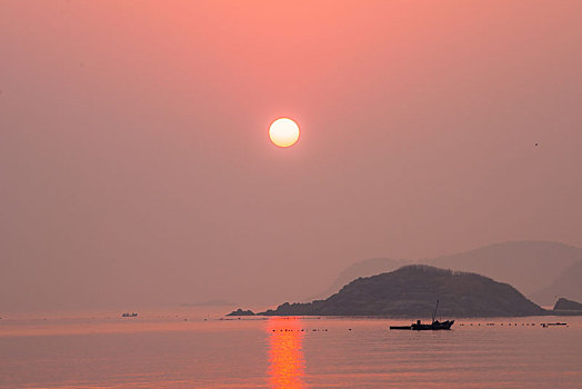 威海半月湾日出