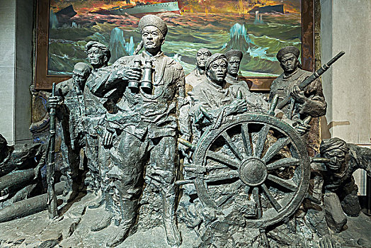 刘公岛甲午战争博物馆民族英雄雕塑