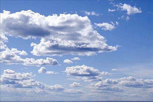 白云,蓝色背景,天空,瑞典