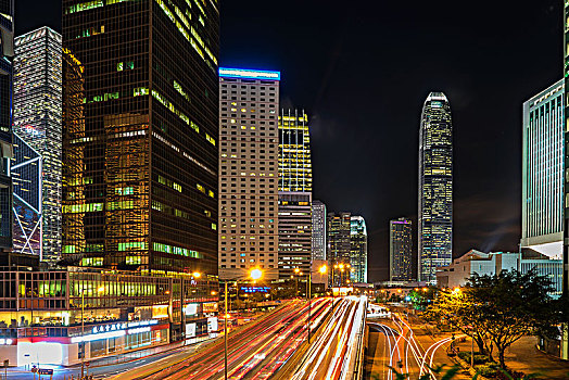 香港中环夜景