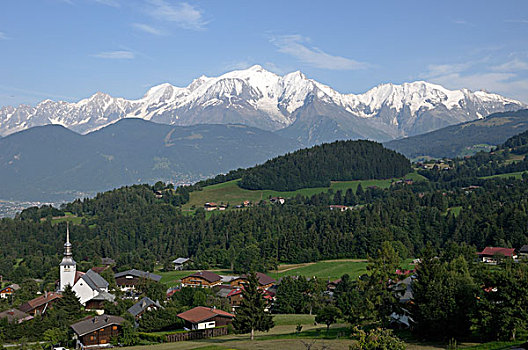 勃朗峰,山丘,上萨瓦,法国