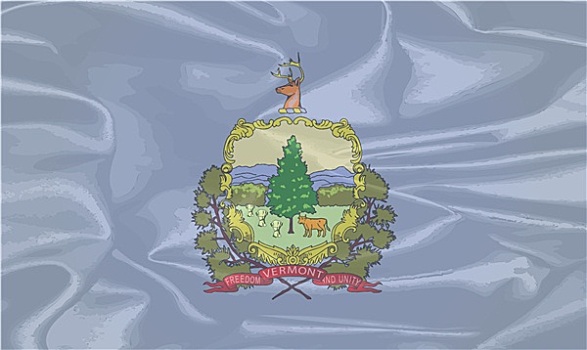 佛蒙特州,丝绸,旗帜