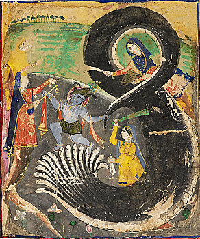 克利须那神,19世纪,艺术家,未知