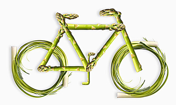 蔬菜,形状,自行车
