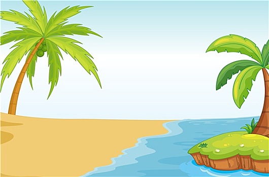 椰树,海滩
