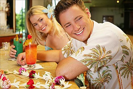 夏威夷,瓦胡岛,伴侣,饮料,酒吧