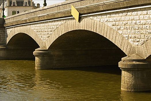 桥,上方,河,萨尔特,法国