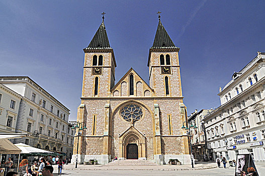 大教堂,耶稣,心形,萨拉热窝,波斯尼亚,黑塞哥维那