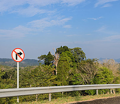 禁止,标识,山,背景