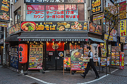 日本,东京,城市,新宿,街景