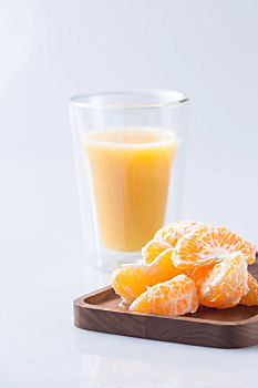 橘子,一杯,橙汁