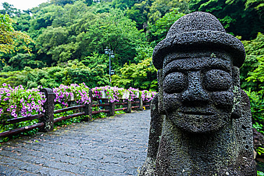 玄武岩,雕塑,世界遗产,济州岛,岛屿,韩国