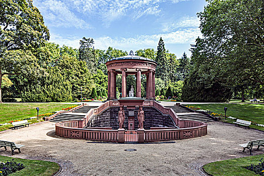 喷泉,巴特洪堡,水疗,黑森州,德国,欧洲