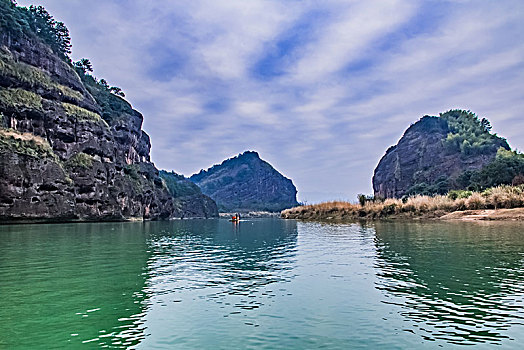 江西省鹰潭市龙虎山泸溪河流域自然景观