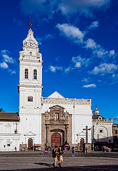 圣多明哥教堂,广场,圣多明各,老城,基多,省,厄瓜多尔,南美