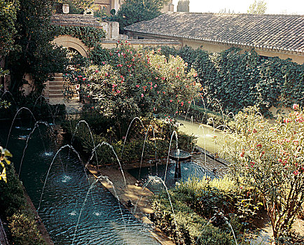 轩尼洛里菲花园,花园,阿尔罕布拉,格拉纳达,国家,起点,西班牙