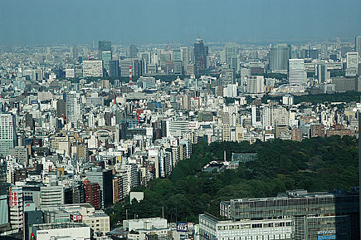 俯瞰日本东京