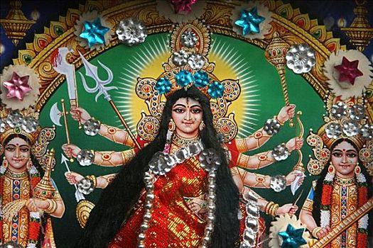 西方人,加尔各答,印度教,女神