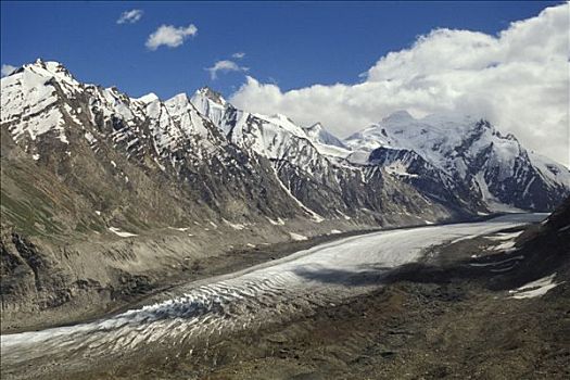 喜马拉雅山,印度,冰河