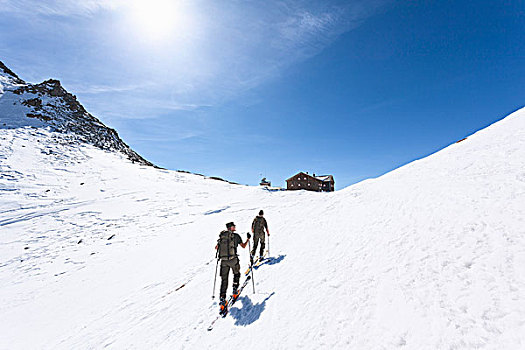 滑雪,登山者,陶安,卡林西亚,奥地利