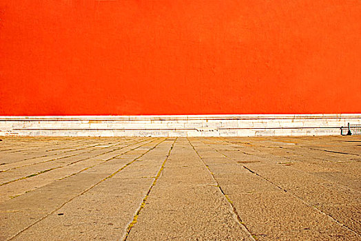 故宫午门的红色城墙