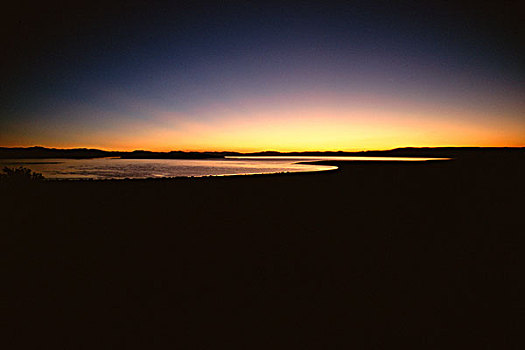 莫诺湖,日出
