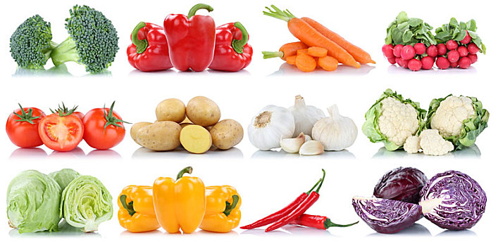 蔬菜,西红柿,土豆,胡萝卜,胡椒,沙拉,药草,抽象拼贴画,隔绝