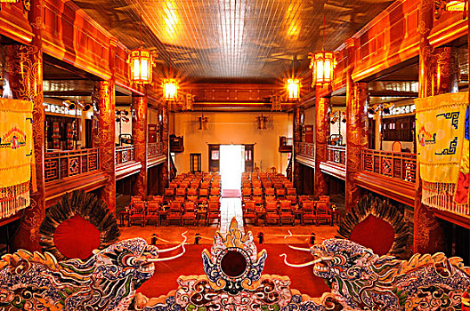 龙,瓷器,室内,剧院,皇家,宫殿,故宫,色调,世界遗产,越南,亚洲