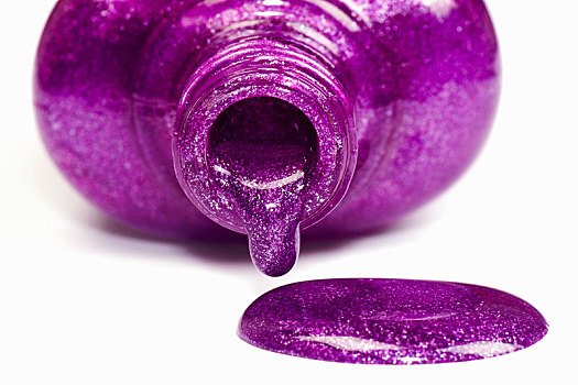 紫色,指甲油