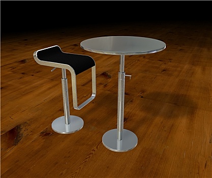铝,桌子,椅子