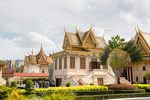 柬埔寨,金边,皇宫,住宅