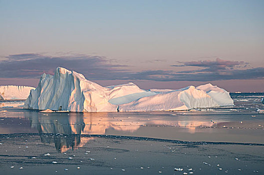 冰山,伊路利萨特,迪斯科湾,格陵兰,北美
