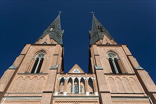 大教堂,乌普萨拉,瑞典,斯堪的纳维亚,欧洲