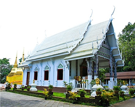 庙宇,清莱,省,泰国