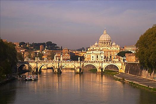 圣天使桥,大教堂,罗马,意大利