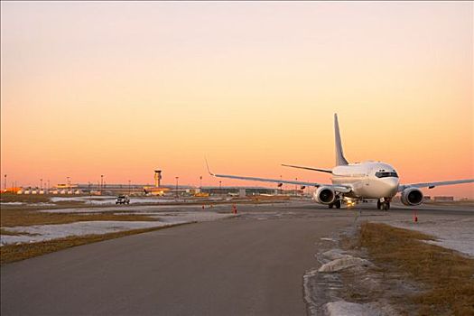 飞机,飞机跑道,多伦多,皮尔森国际机场,安大略省,加拿大