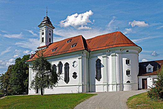 教堂,斯瓦比亚,巴伐利亚,德国,欧洲