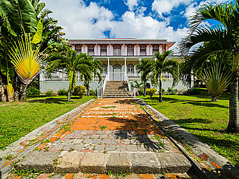 首都,罗索,老,宅邸,瓜德罗普,多米尼克,中美洲