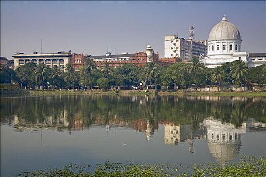 印度,西孟加拉,加尔各答,邮局,海关,中心,水库,湖
