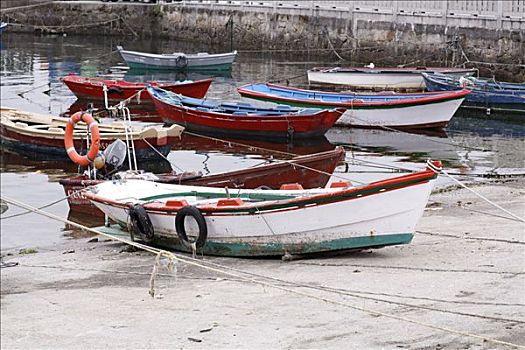 渔船,蓬特韦德拉省,加利西亚,西班牙