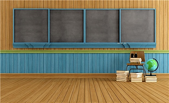 木质,空,教室