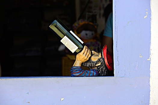 男人,喝,酒瓶,里约热内卢,巴西,南美