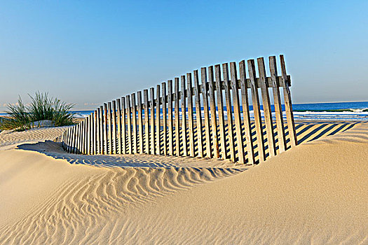 沙子,栅栏,海滩,靠近,哥斯达黎加,卡迪兹,安达卢西亚,西班牙