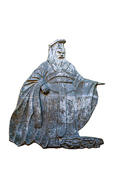 黄帝浮雕像,中国河南省陕州地坑院民俗文化园