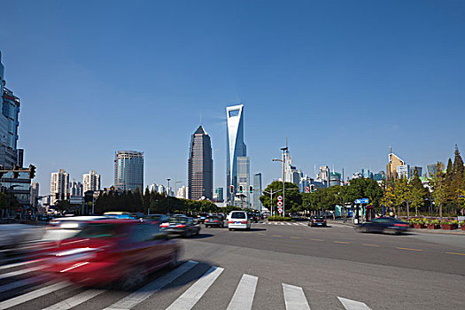 上海陆家嘴世纪大道交通